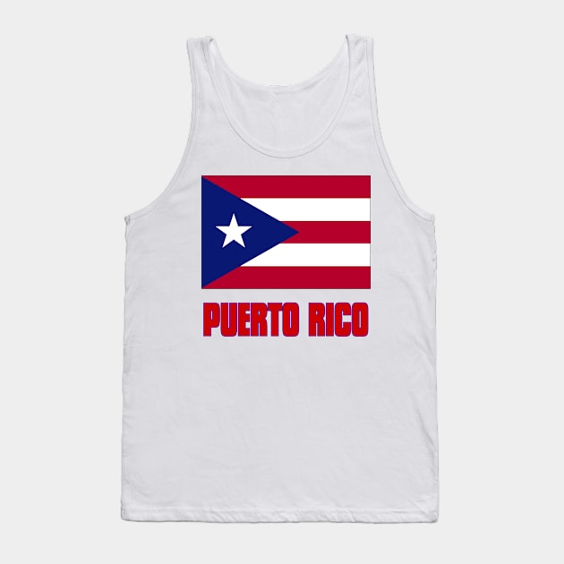 The Pride of Puerto Rico - Puerto Rican Flag and Language Tank Top by Naves